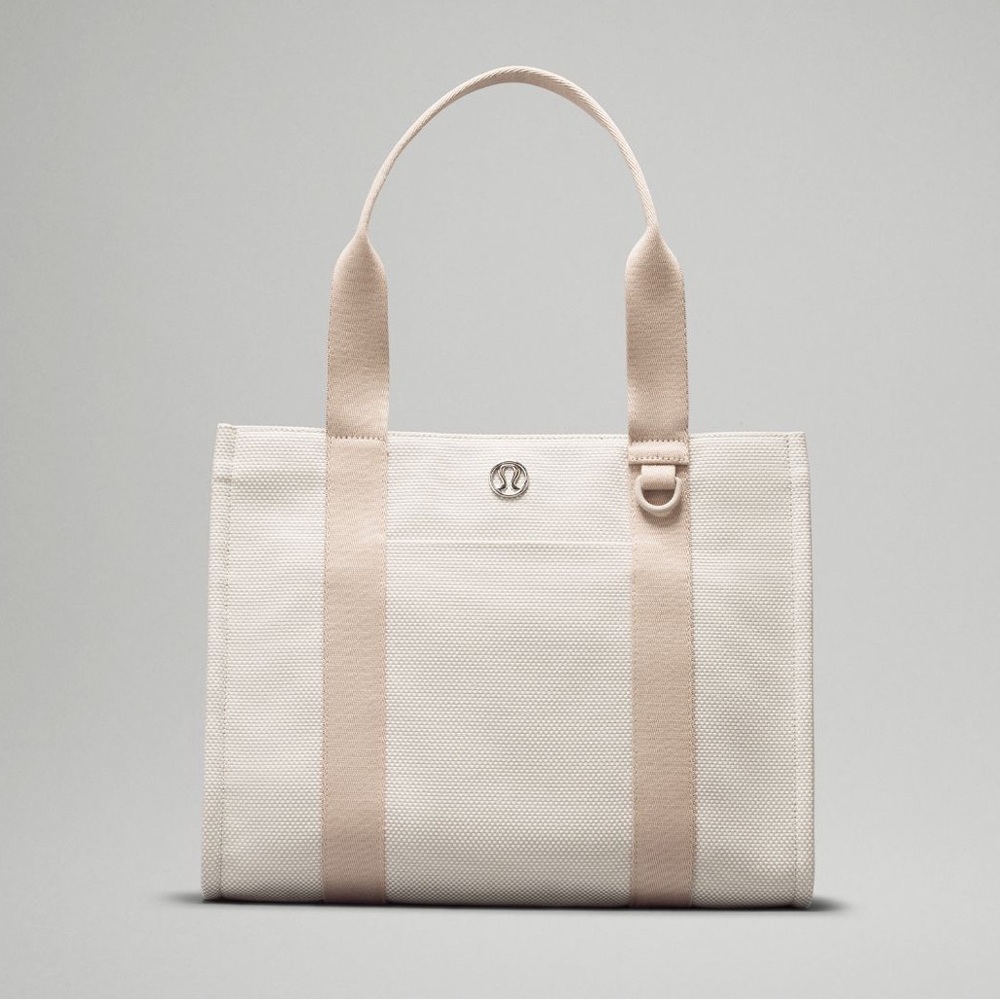 lululemon athletica Two-Tone Canvas Tote Bag - Beige